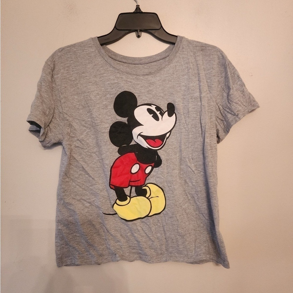 Disney Mickey Mouse grey shirt size womens medium